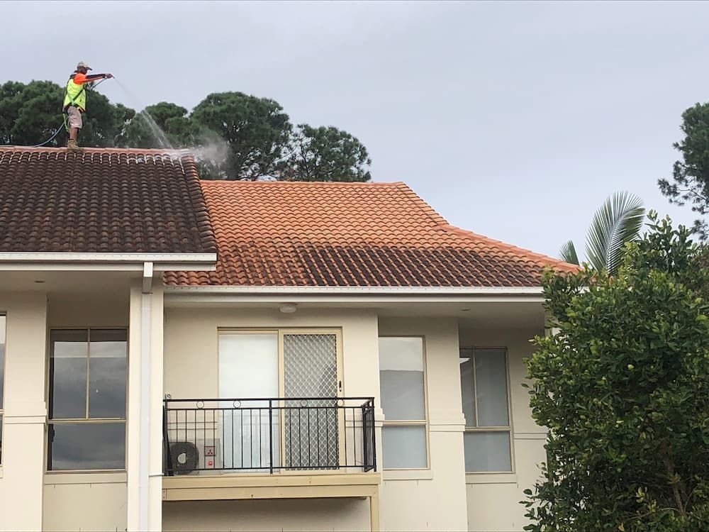Cleaning the Roof of a House — Excess Cleaning in Molendinar, QLD