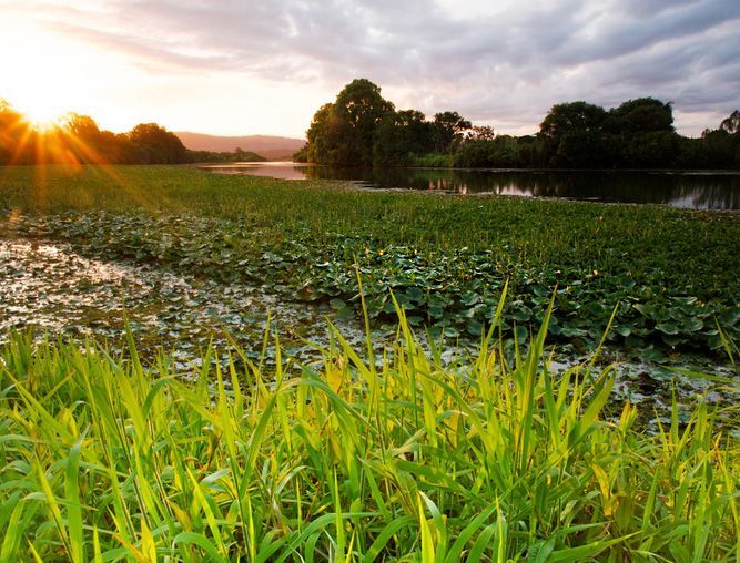 The Sun is Shining Through the Clouds Over a Lake — Excess Cleaning in Mudgeeraba, QLD
