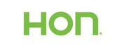 The logo for hon is green and white on a white background.