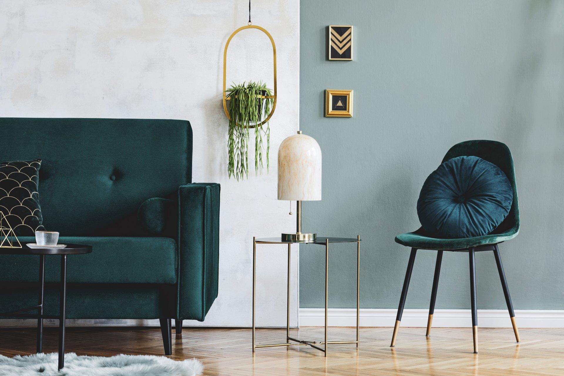 Image of a beautifully designed room in Perth with a modern colour scheme and stylish furniture. Expert interior styling in Perth is evident with the carefully selected decor and accessories.