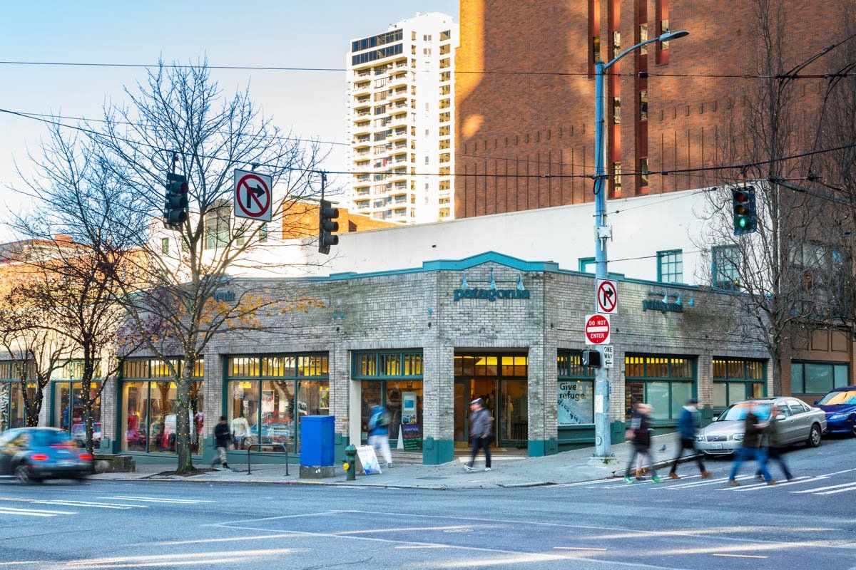 A Patagonia store attached to the Continental Place building.