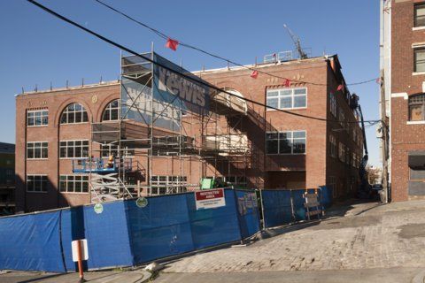 The Union Stables under construction.