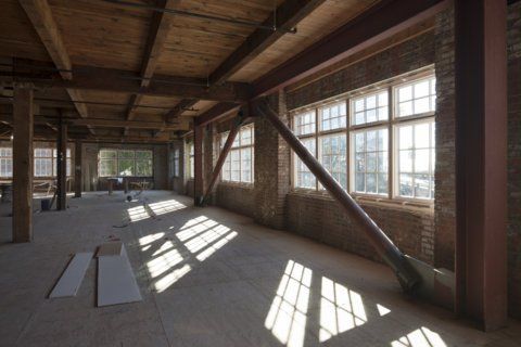 The Union Stables under construction.