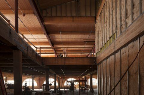 The Union Stables under construction.