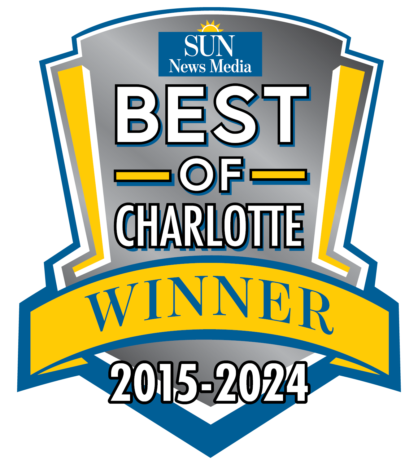 a logo for the sun news media best of charlotte winner | Port Charlotte, FL | Charlotte Plumbing