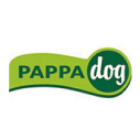Logo per Pappa Dog, testo verde e bianco su sfondo verde.