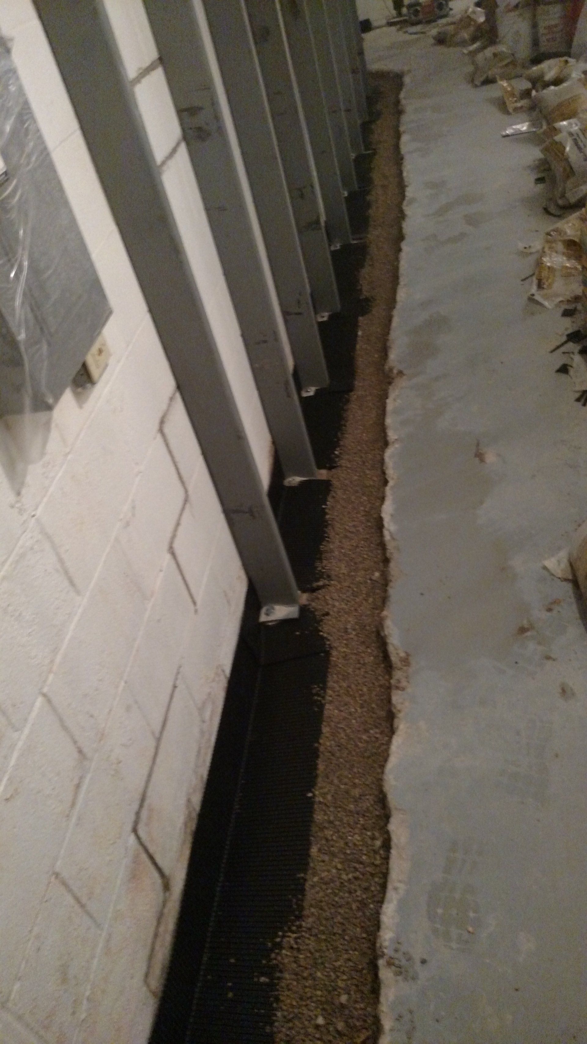 basement drain tile diagram - interior drain tile replacement