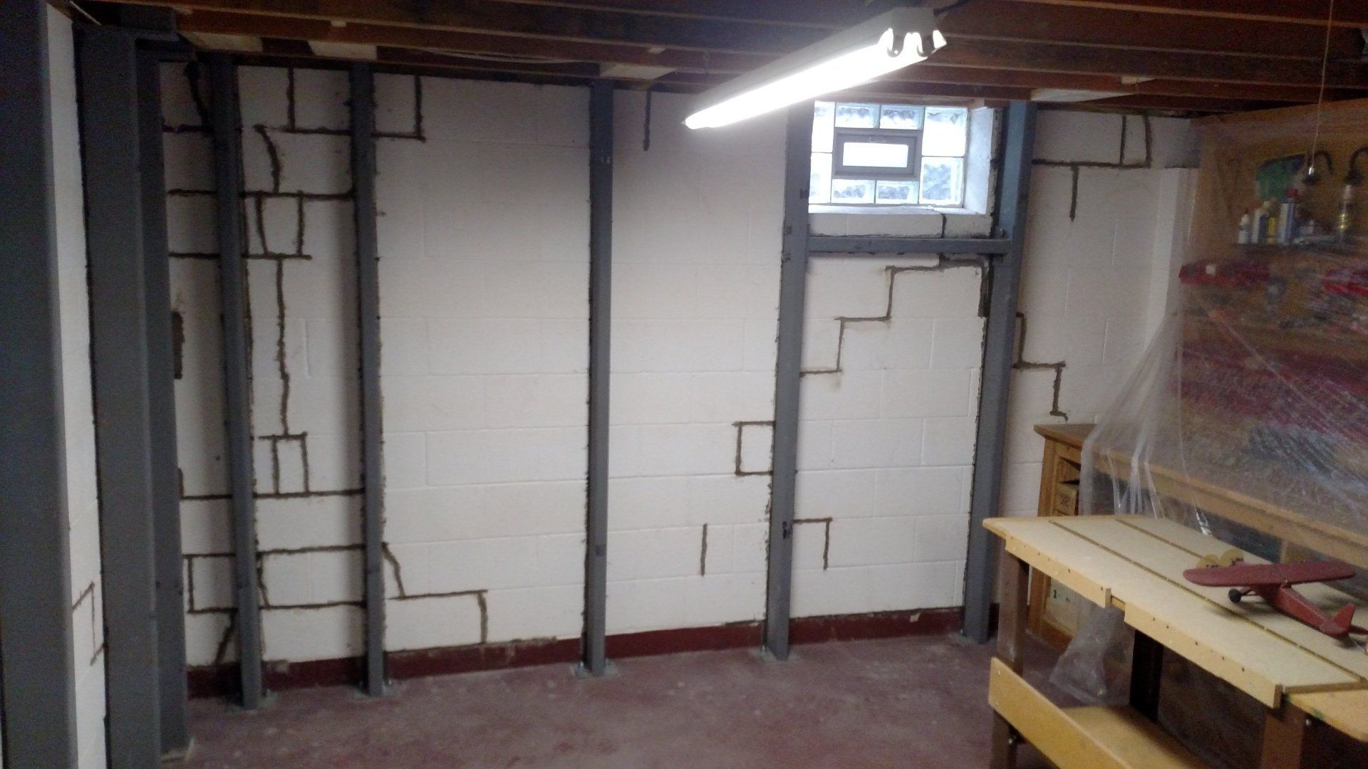 basement wall crack repair