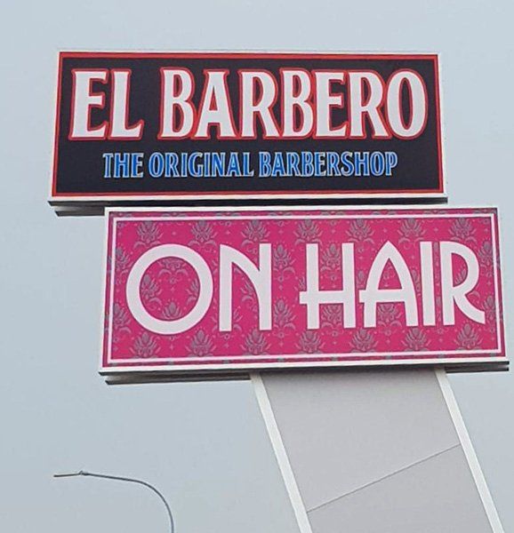 insegna luminosa parrucchiere