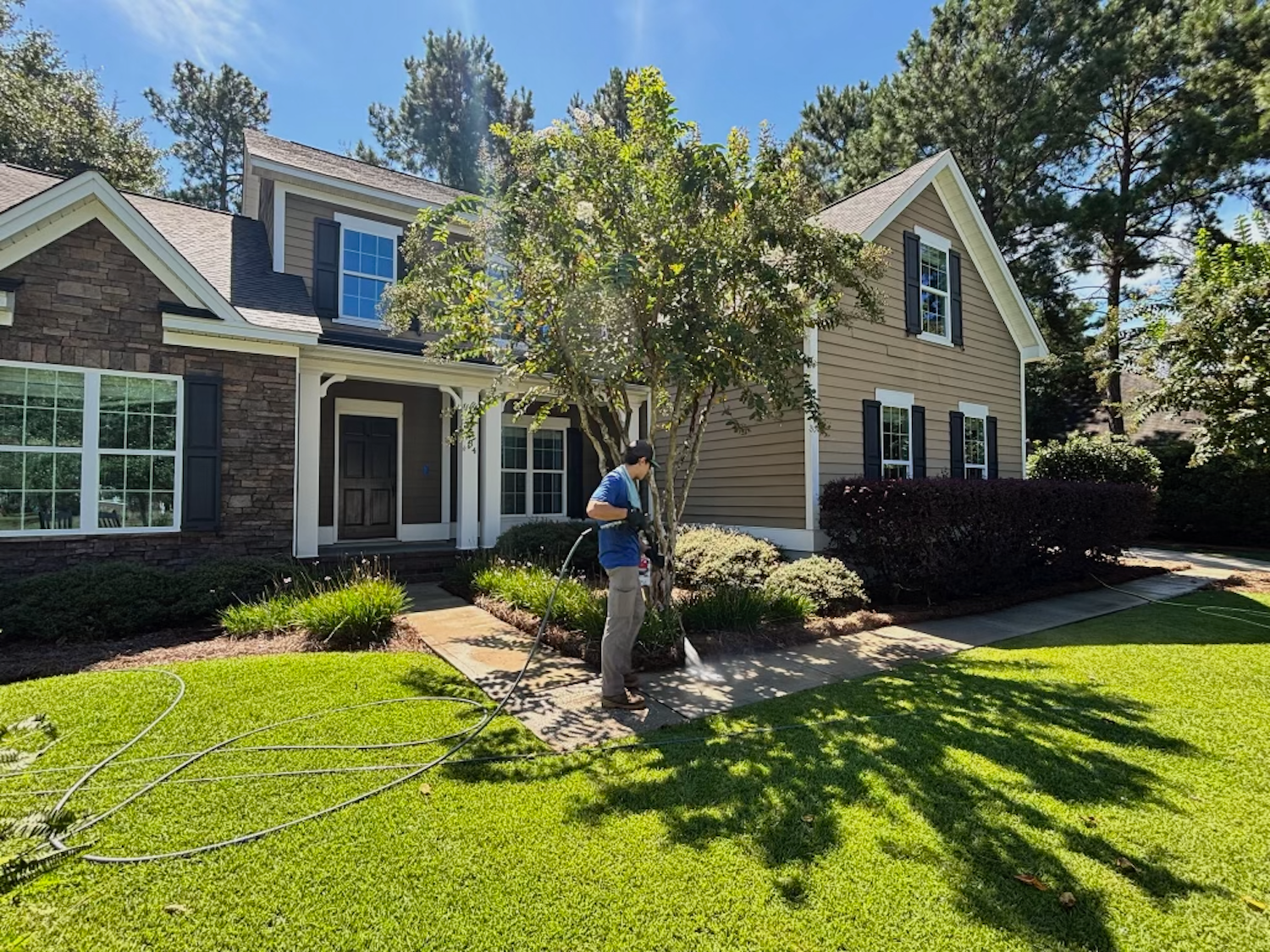 pressure washing