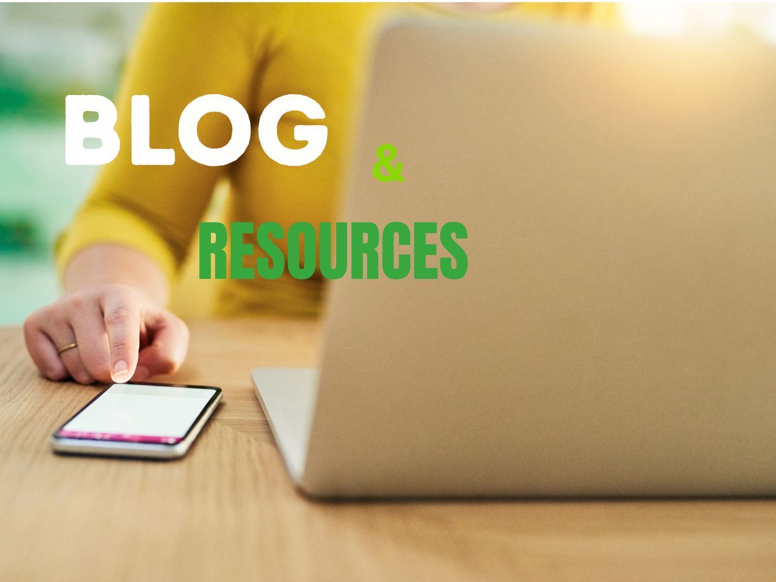 Scrabble tiles spell out the word blog on a wooden table