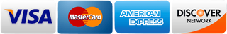 A visa mastercard american express and discover network logo