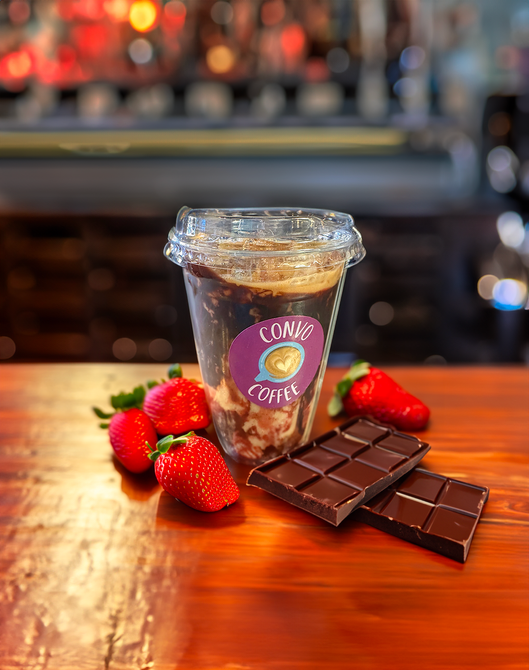 Chocolate Covered Strawberry Latte