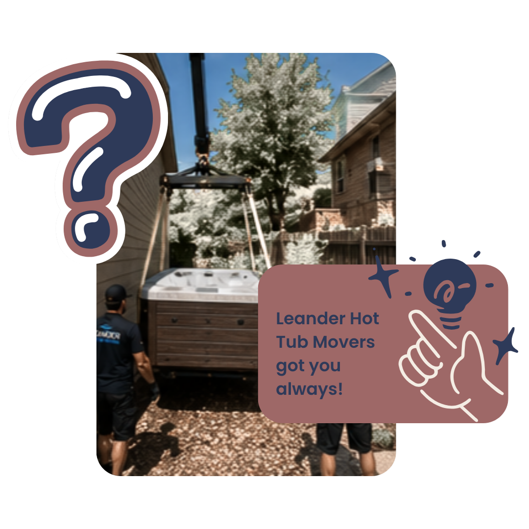 Heavy spa moving team disconnecting electrical before removal begins