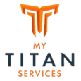 Logo for My Titan Services: orange stylized "T" over dark blue "My Titan Services" text.