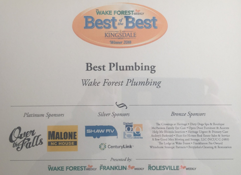 Best Plumbing Award