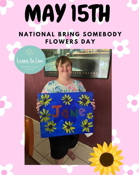 A Woman Holding a Bouquet of Colourful Flowers With a Note — Learn to Live in Douglas, QLD