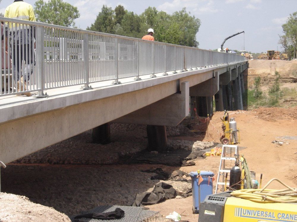 Concrete Under Construction with Cranes — Surveyor In Canowindra, NSW