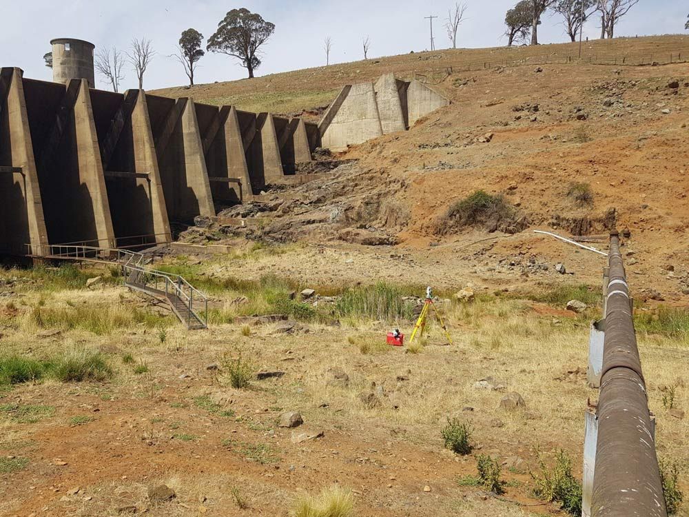 Large Concrete Structure With A Few Trees In The Background — Surveyor In Canowindra, NSW