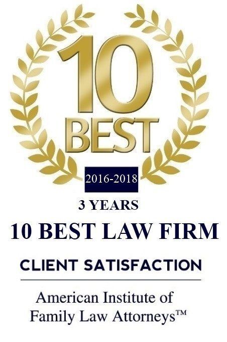 American Institute of Family Law Attorneys 10 Best Client Satisfaction Badge