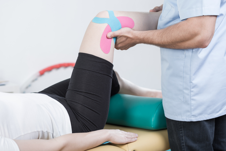 Advanced Physicians treats knee pain with physical therapy.
