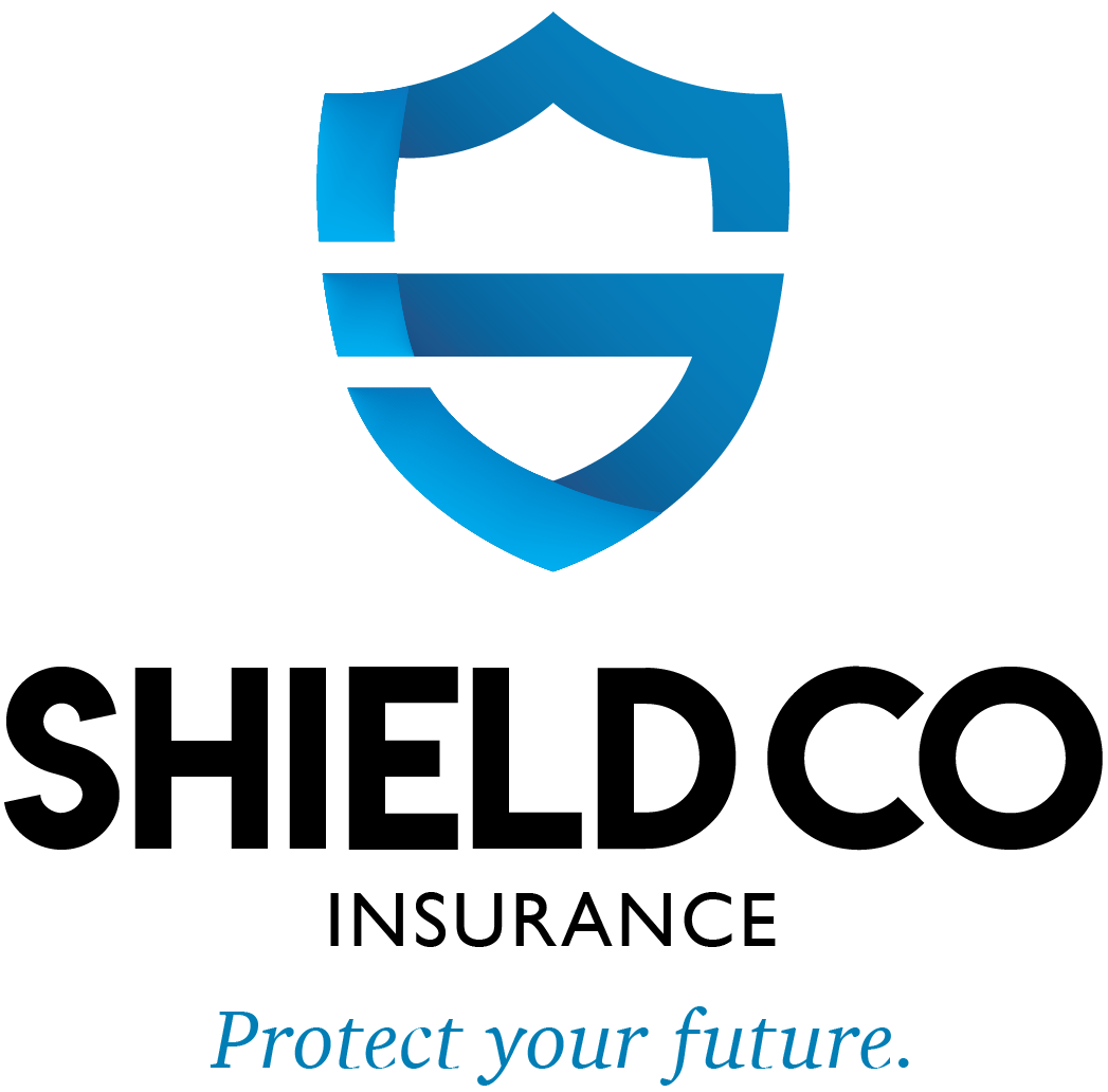 The logo for shield co insurance and investments protects your future.