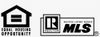 A black and white logo for equal housing opportunity and mls