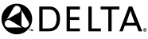 Delta logo in black and white with stylized triangle icon and bold wordmark