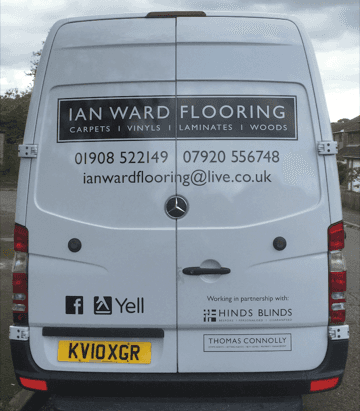Ian Ward Flooring service vehicle