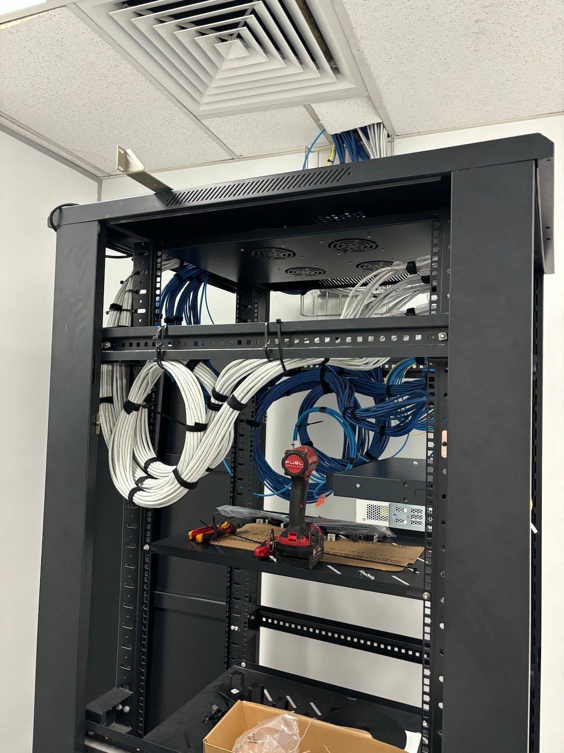 Rear Cabling For IT Networking — Frontier Connect in Toowoomba, QLD