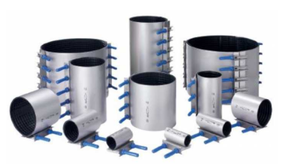 2 bolt, 3 bolt and 4 bolt stainless steel repair clamps. Pressure rated to PN16, available to suit Poly Pipe from 63mm - 630mm.