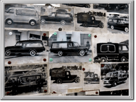 mezzi per onoranze funebri negli anni 60