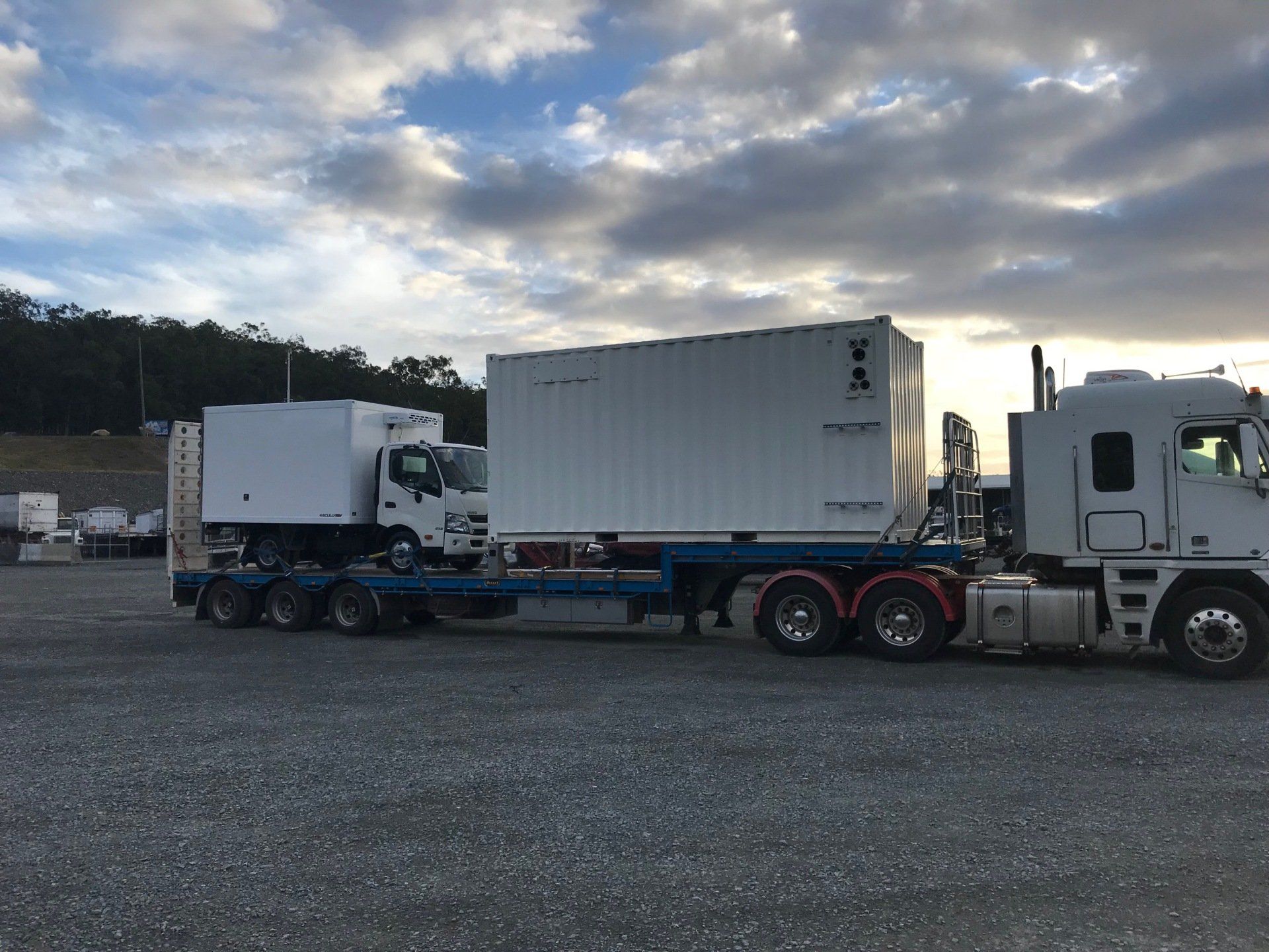 Delivery man with box — Furniture Removals in Dubbo, NSW