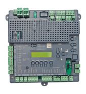 A picture of a control panel with a display on it.