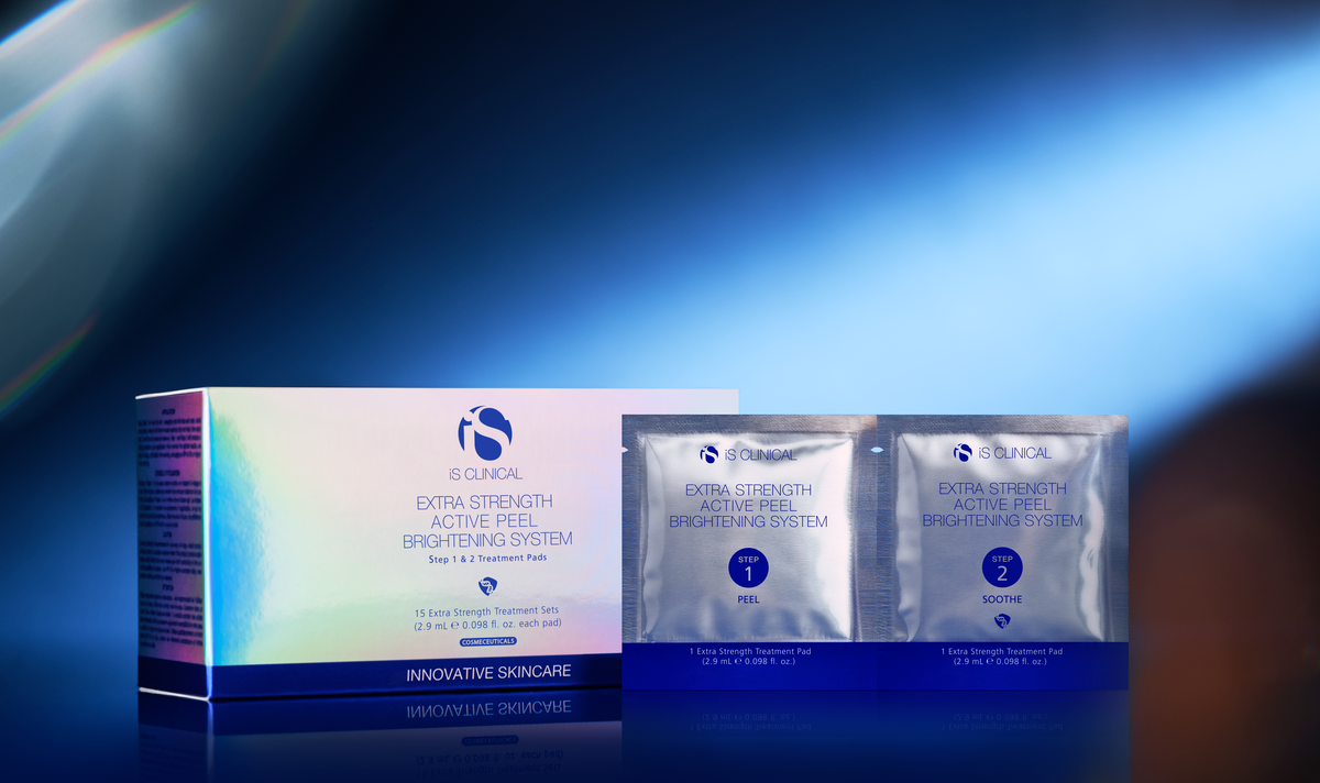 iS Clinical Extra Strength Active Peel Brightening system exclusive at Gustil Aesthetics
