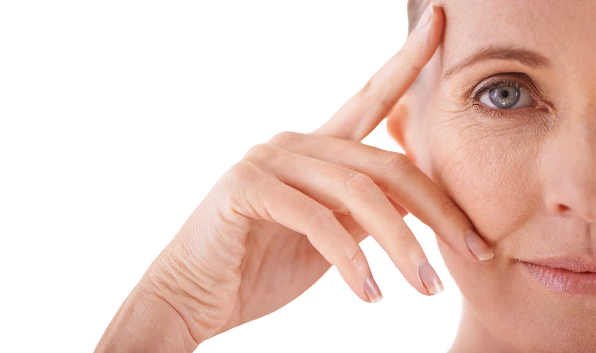 women treating dry skin