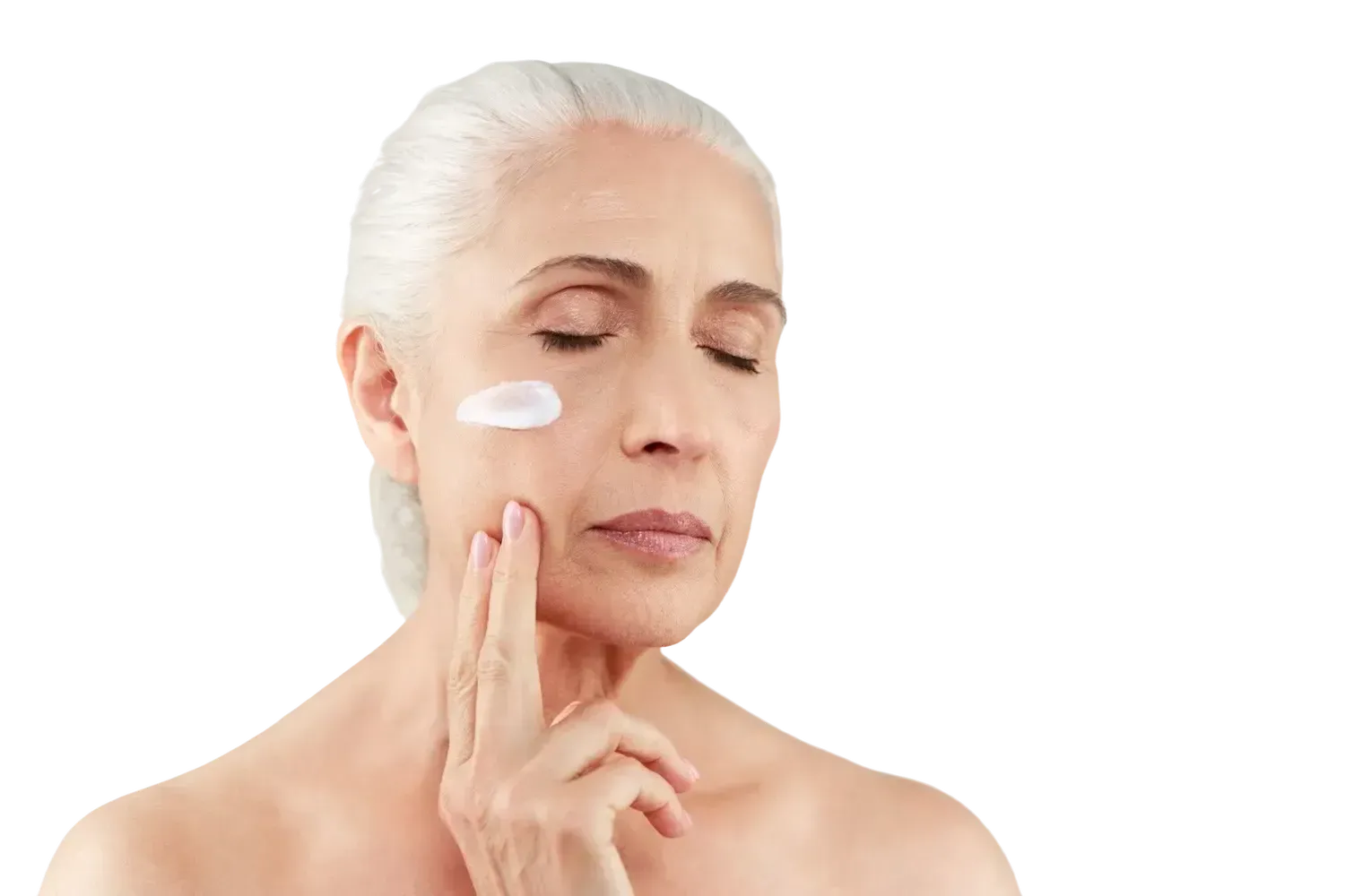 Women Applying Skincare