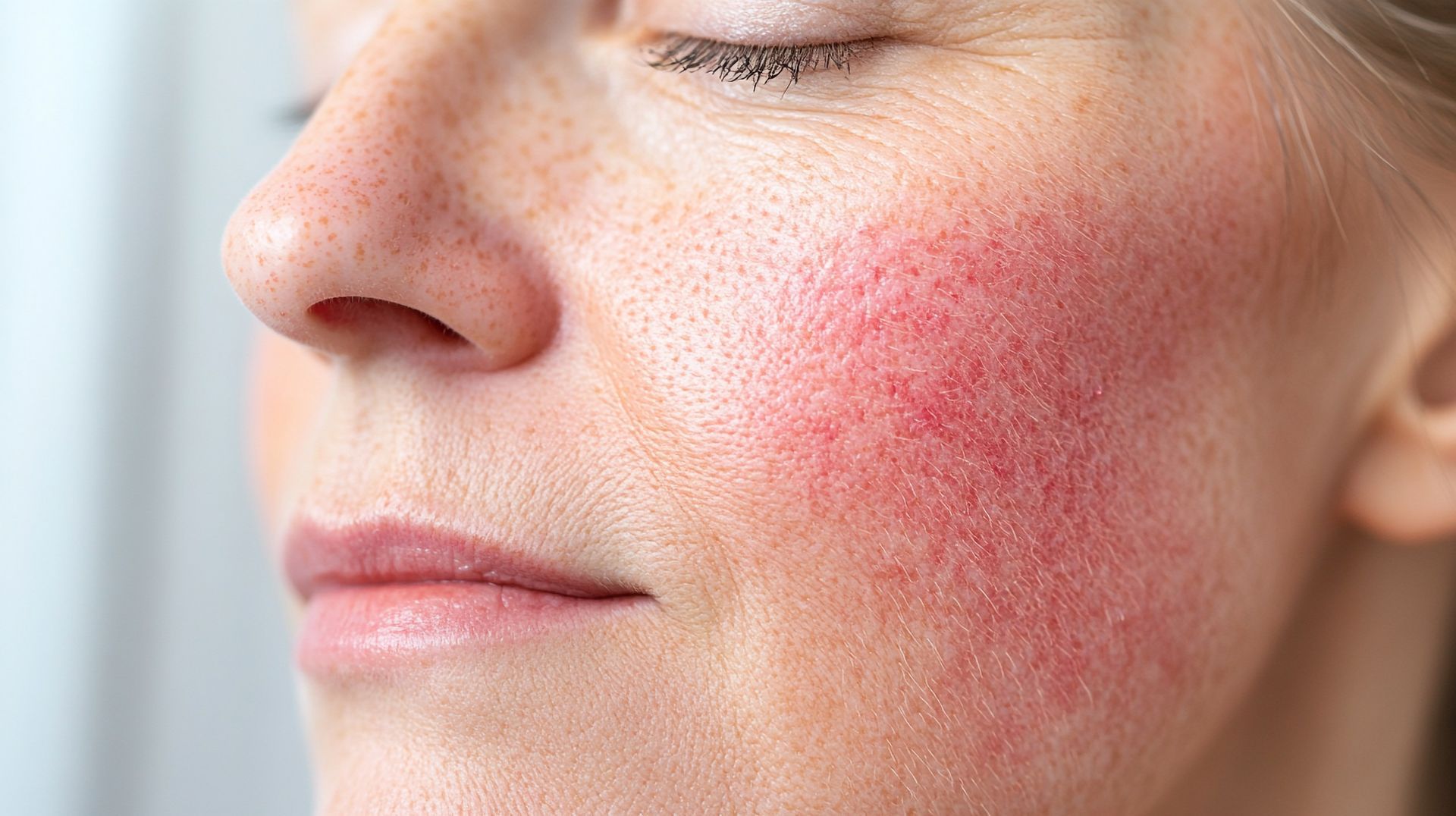 Soft visual for redness and rosacea