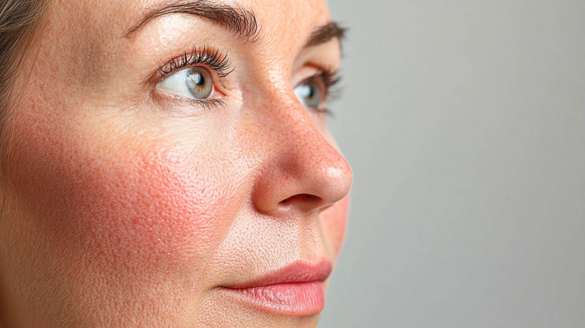 Soft visual for oily skin