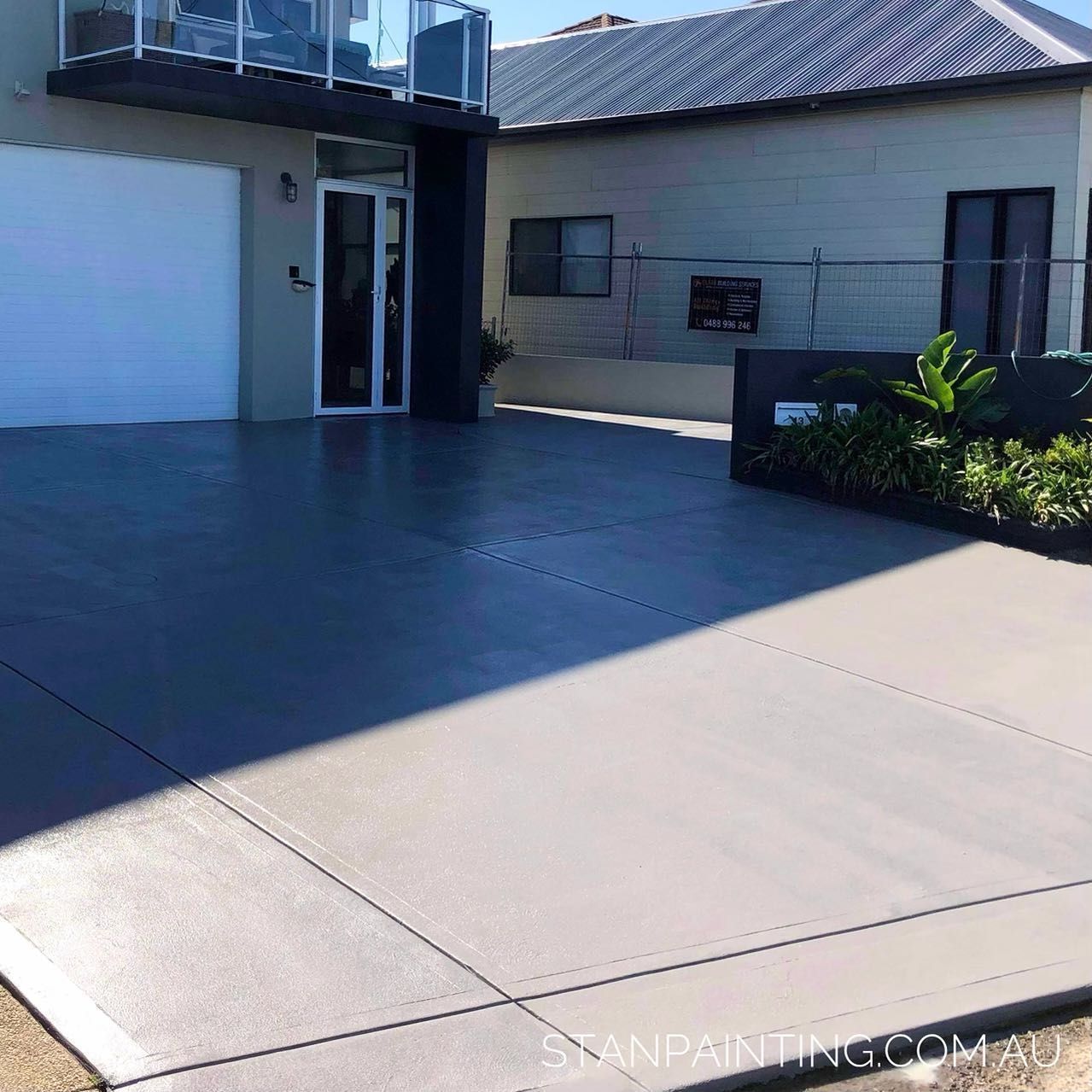 Freshly painted driveway — Stan Painting Services In Merewether, NSW