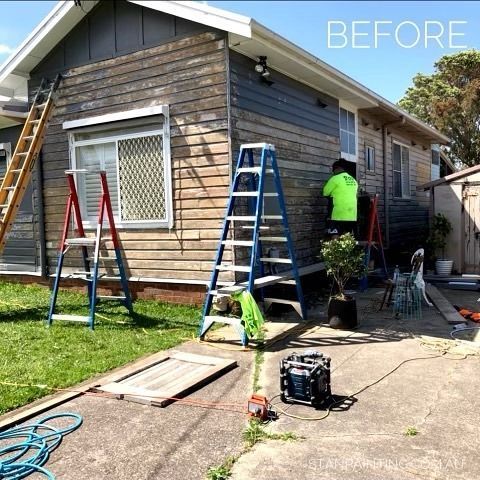 Exterior View of A House Before Renovation — Stan Painting Services In Merewether, NSW