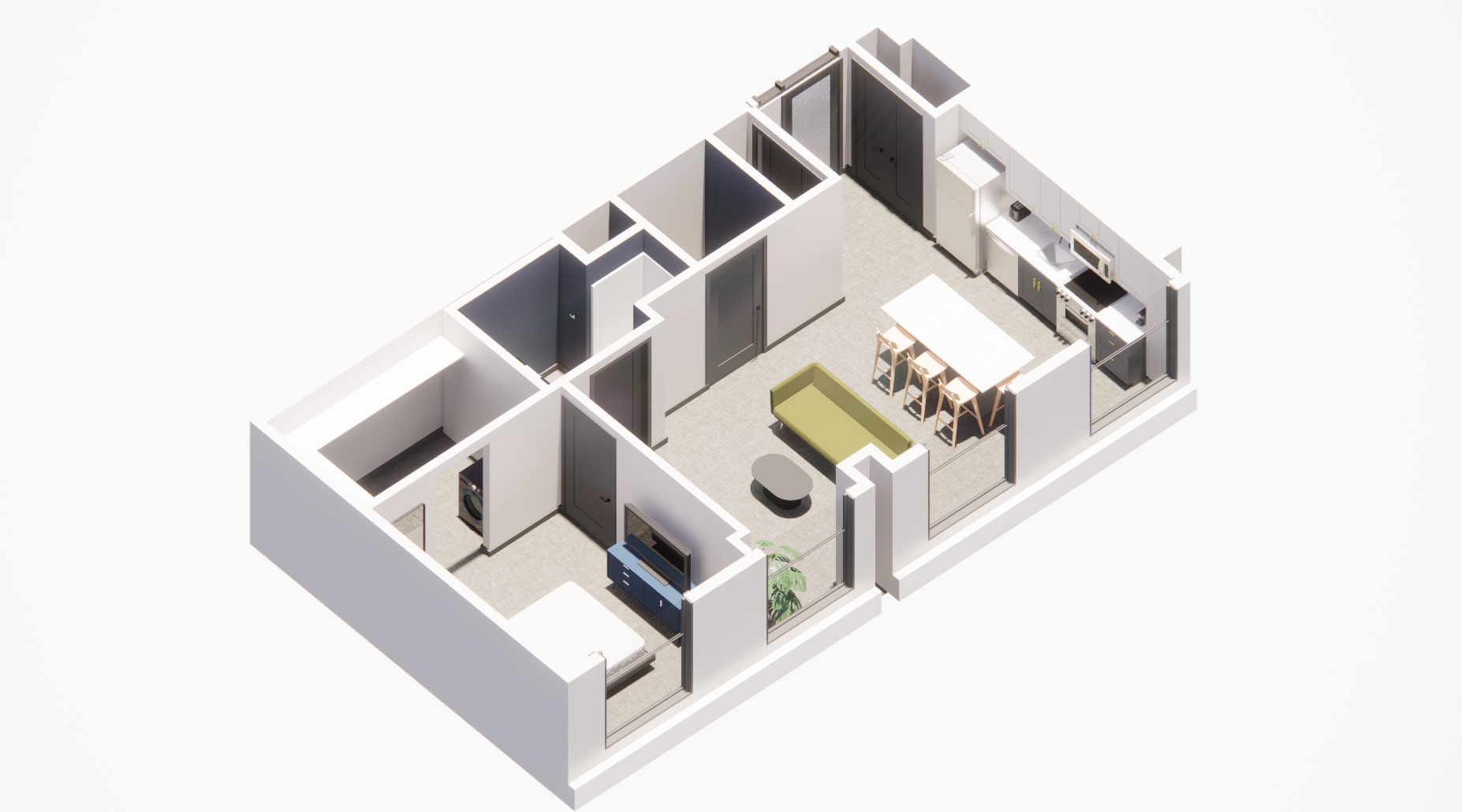 One Bedroom floor plan
