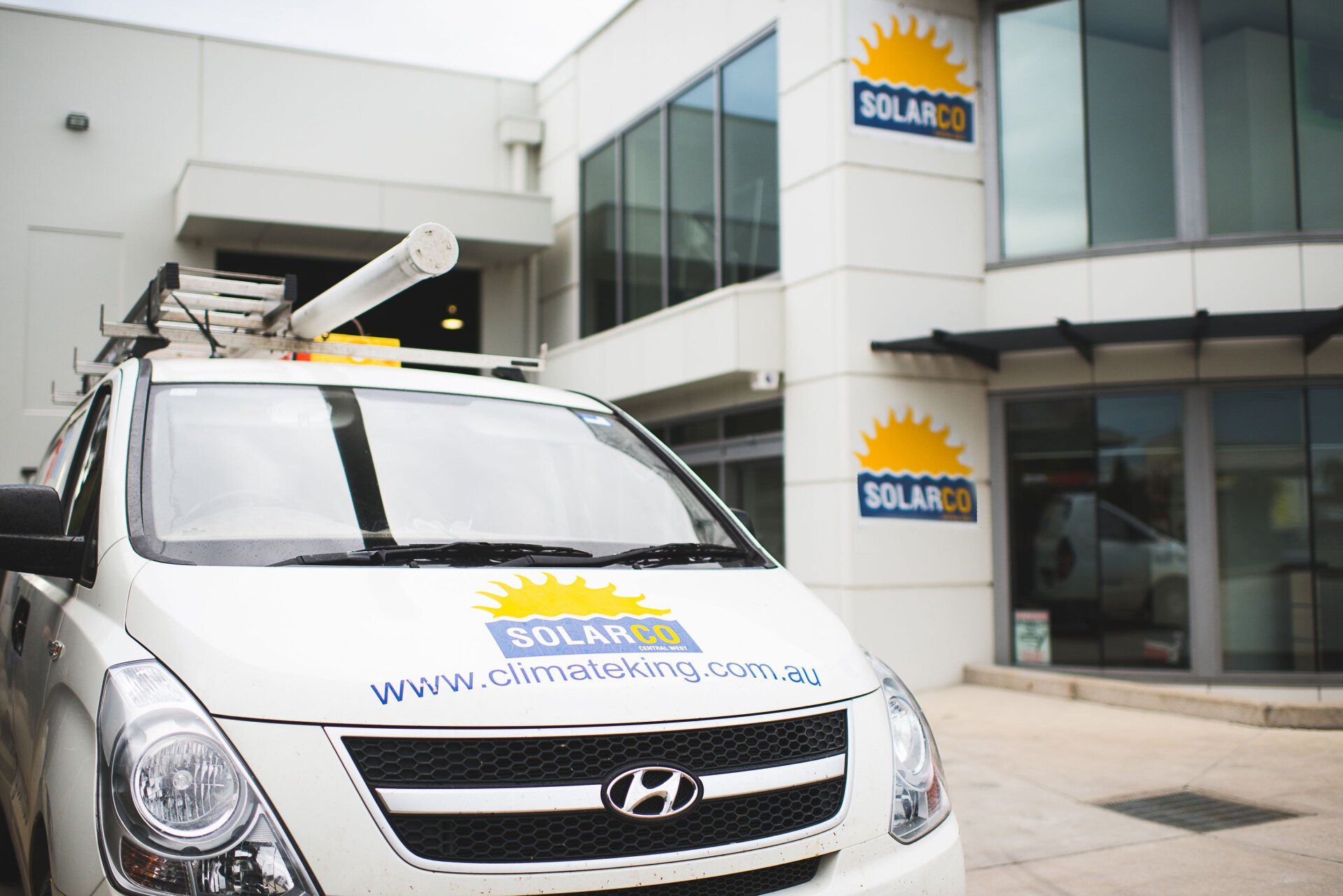 Service Vehicle with Logo — SOLARCO Central West in Orange, NSW