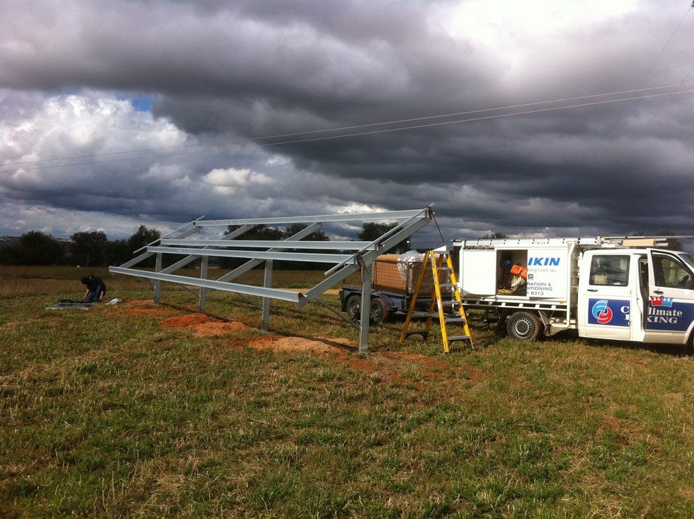 Installing Solar System in Progress — Solar Installers in Orange , NSW