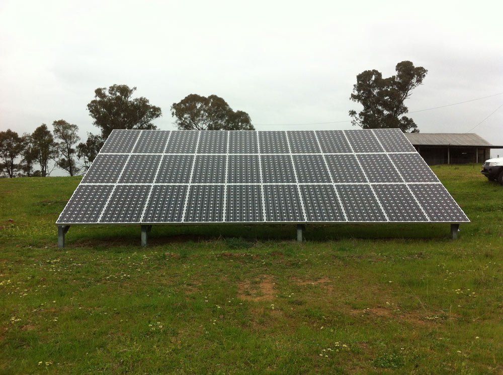 Solar Panels on the Green Field — Solar Installer in Orange, NSW