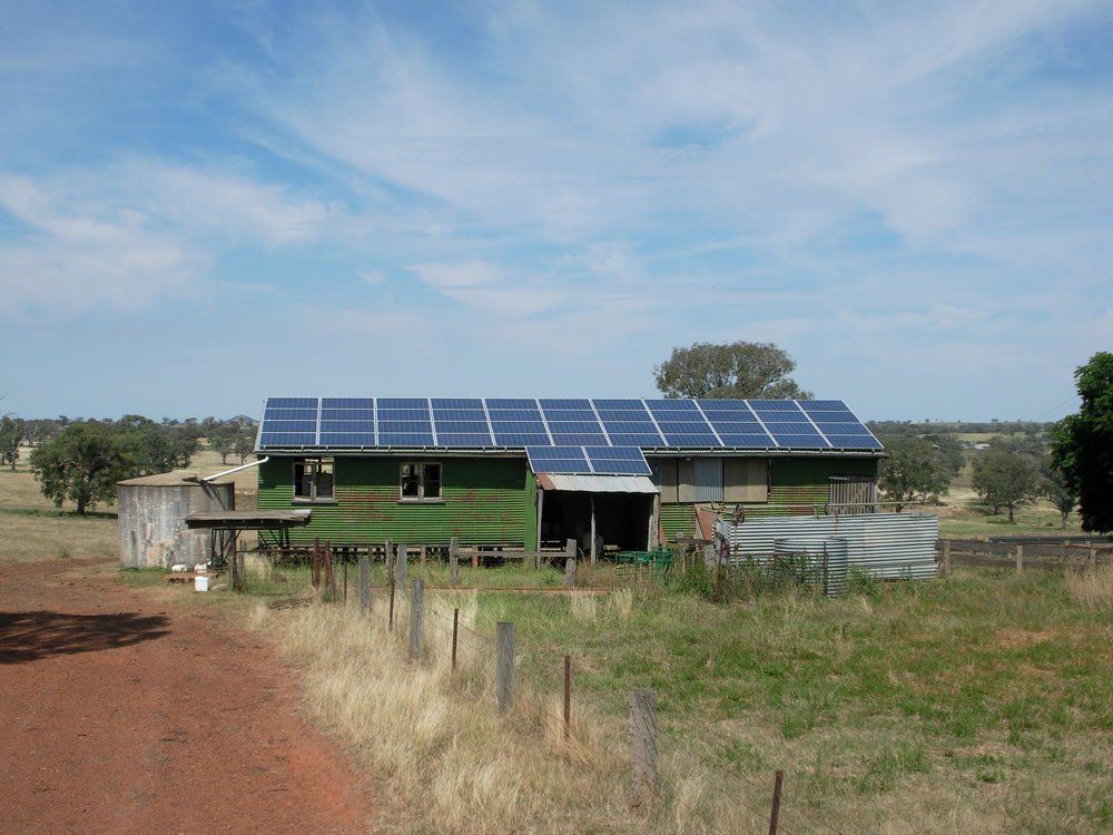 Barn with Solar Panels  on the Roof — Solar Installer in Orange, NSW