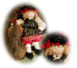 Dahlia Doll Dressed in Black and Silver Brocade