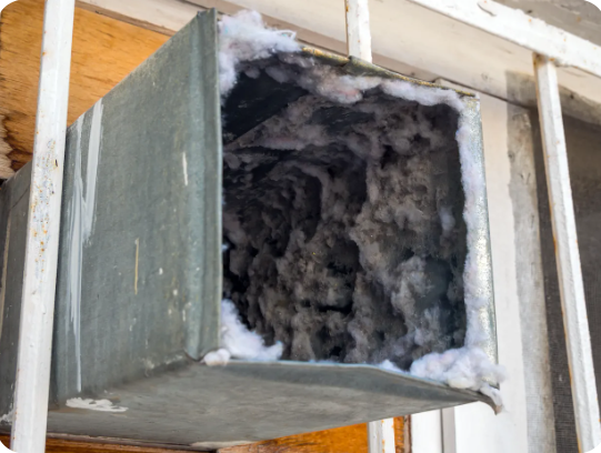 Dirty Air Duct that needs to be cleaned