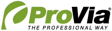 ProVia logo with green leaf design and company name in green and black, tagline