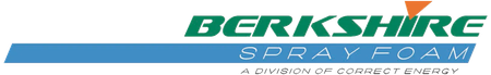 A berkshire spray foam logo on a white background